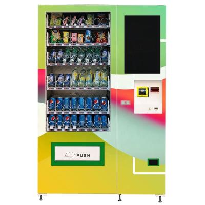 China Square vending machine for frozen food products with advertising screens for sale