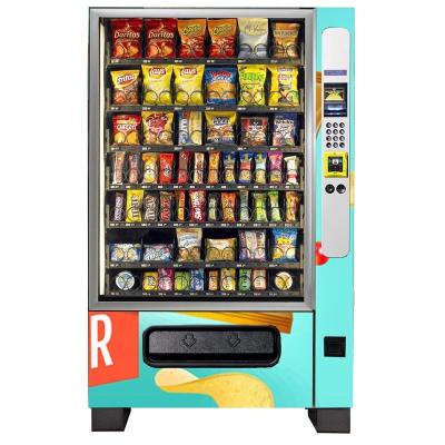 China Square High Level Combo Vending Machine For Cake And Water With Coin Mechanism for sale