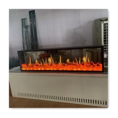 China New Designed Hotel 1500mm Flame Visual Efficiency And Simulated Crackling Visual Burning Sound Fireplace for sale