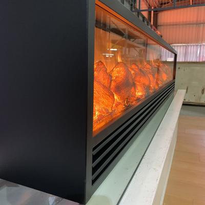 China 3D Flame Customized Decorative Energy Saving Cheap Modern Flame Wall Mounted 3d Electric Fireplace Heaters for sale