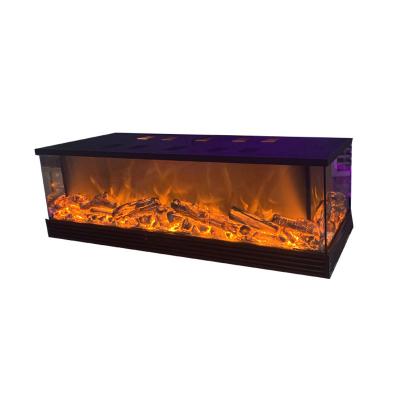 China 1500 Mm Four Sided Flame Inserted Special Design Inserted Electric Fireplace Heaters With Remote Control Function for sale