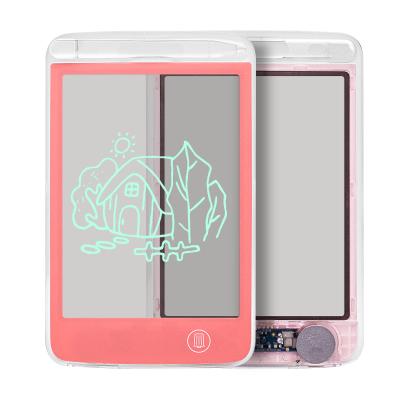 China 6.5 Inch Self Adhesive Digital Notepad LCD Writing Tablet Transparent Frame for sale