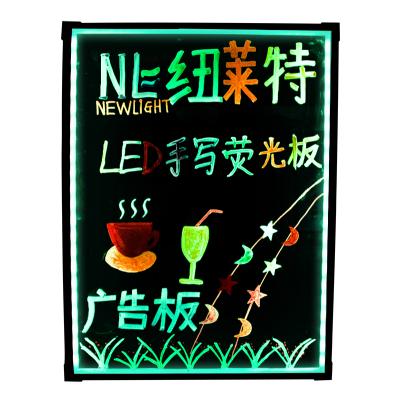 China Semi-outdoor aluminum frame LED neon sign LED digital remote writing message table for advertising for sale