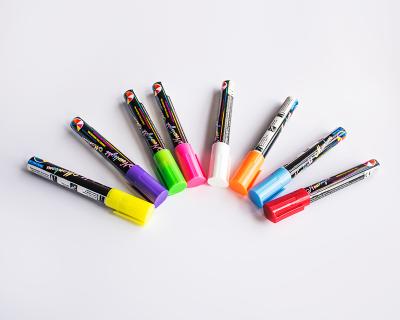 China Led Marker Pen 8 Color 6mm Writing Board Led Marking Board Highlighter Bar Kids Writing Pen for sale