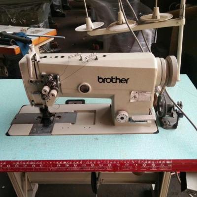 China Used sewing machine brother LB872-5 big flat hook needle double sewing machine for shoe making for sale