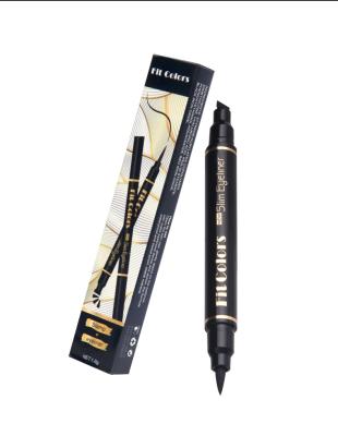 China Black Waterproof Eyeliner Wingliner Waterproof Stamp Make Up Parque Smudgeproof Cat Eye Look Cheap Perfect for sale