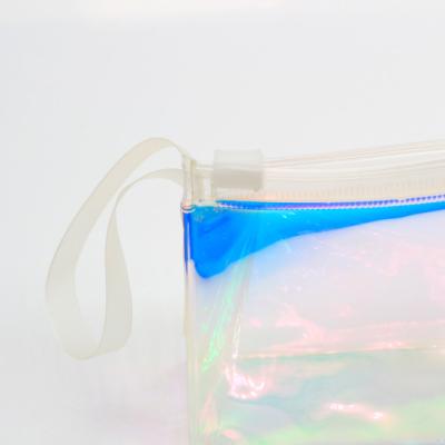 China Fashion Iridescent Cosmetic Bag Waterproof Holographic Toiletries Bag for sale