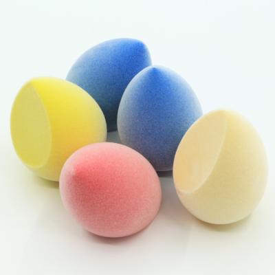 China Double Layer Oval Microfiber Velvet Makeup Sponge Foundation Makeup Oval Tech Teardrop Blender Foundations Powders Creams for sale