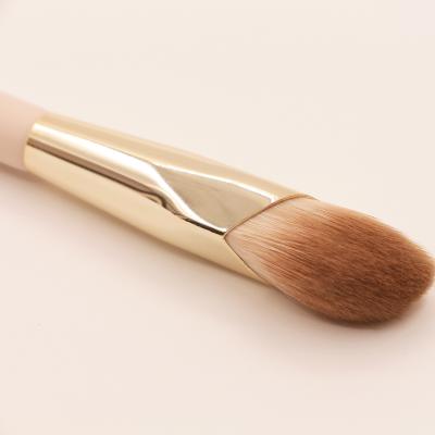 China Custom Design Soft Pink Hair Synthetic Concealer Pencil Makeup Brush Single Broom Brush for sale