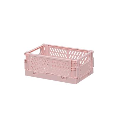 China Small Organizer Folding Home Sustainable Pen Storage Plastic Basket For Office for sale