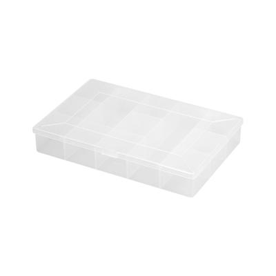 China Sustainable Transparent Plastic Storage Divider Case 12 Compartment Box For Organizing for sale