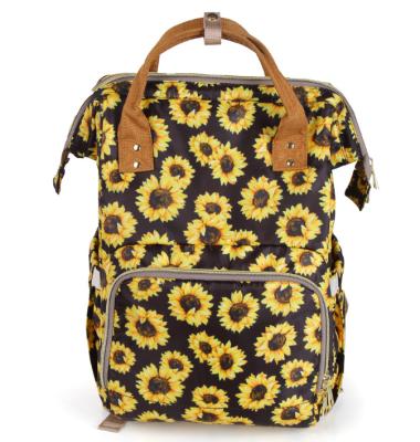 China Wholesale Monogrammed Serape Leopard Diaper Bag Large Capacity Outdoor Activity Water Resistant Portable Waterproof Diaper Backpack for sale