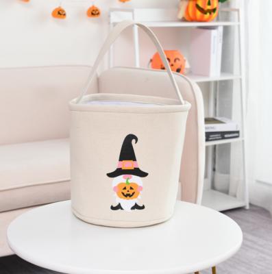 China 2021 Daily Life Wholesale Halloween Decoration Pumpkin Candy Basket Kids Trick Or Treat Bag Halloween Bucket for sale