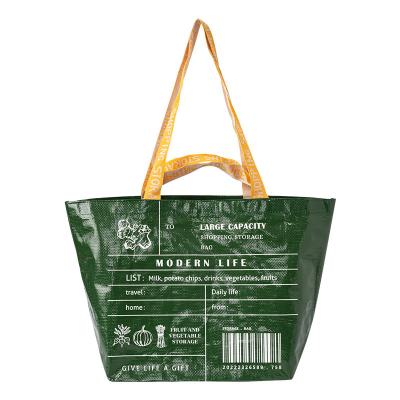 China Wholesale Custom Logo Promotional Shopping Bag Recyclable Recycled Large Capacity Reusable Cheap Bag Packaging Eco Friendly PP Woven Bag for sale