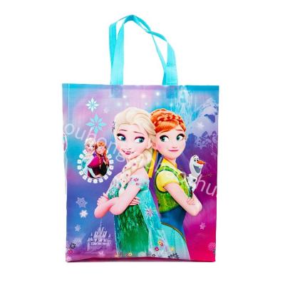 China Eco Friendy PP Material Wholesale Recyclable Promotional Non Woven Bag With Lamination Cartoon Bag for sale