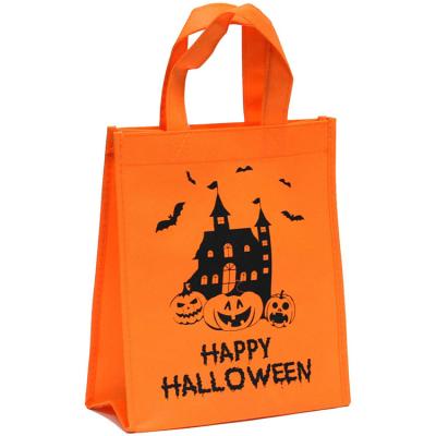 China Halloween Heavy Duty Nonwoven Polypropylene Small Handled Tote Bag For Shopping Gift for sale