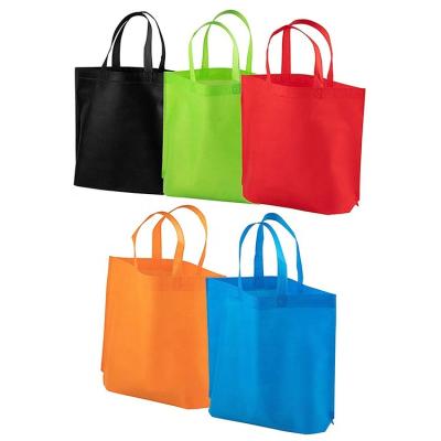 China Customized Promotional Non Woven Shopping Bag Eco - Friendly Handled With Handles for sale