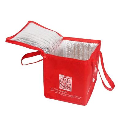 China Recyclable Non Woven Recycled Lunch Insulated Cooler Bags for sale