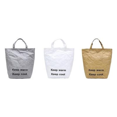 China Wholesale Kraft Paper Ladies Large Capacity Handled Cross - Body Fashion Tyvek Tote Bag for sale