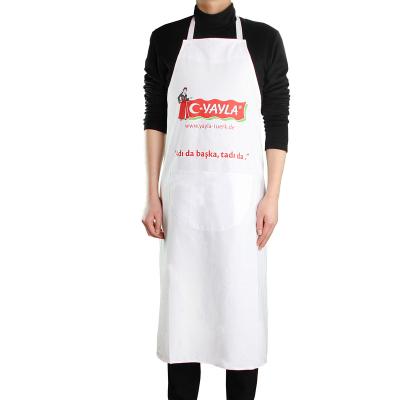 China Wholesale Promotion Flat Recycled Logo Eco Friendly Reusable Dust Proof Custom Adjustable Polyester Cotton Waterproof Chef Aprons for sale