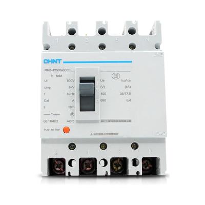 China Epoxy Chint /CHNT 4P Air Switch NM1-125S/4300B 40-125A Circuit Breaker for sale