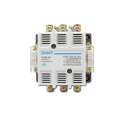 China CHNT/Chint AC Contactor CJ20-63A Coil Voltage 220V 380V 36V CJ20-63 for sale