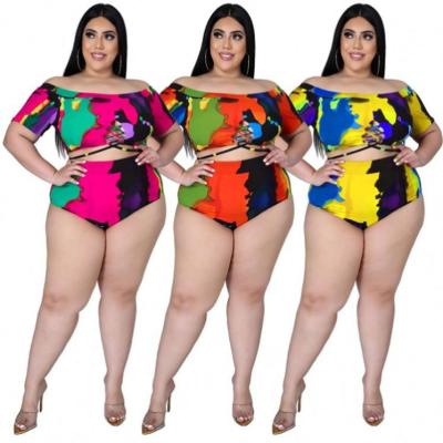 China JEAN New Arrival 2021 women's breathable swimwear dyed tying two-piece swimsuit plus size swimwear for sale