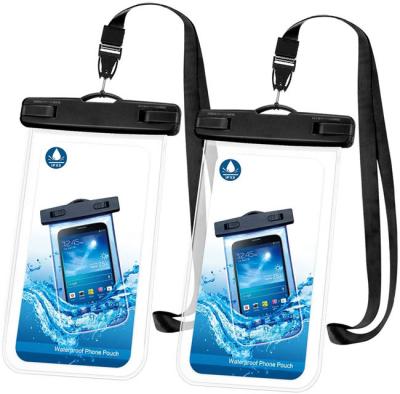 China IPX8 Waterproof Waterproof Phone Case Underwater Clear Pouch for SIP or Beach Bathing Waterproof Dry Bag Swimming Travel Phone Bag for sale