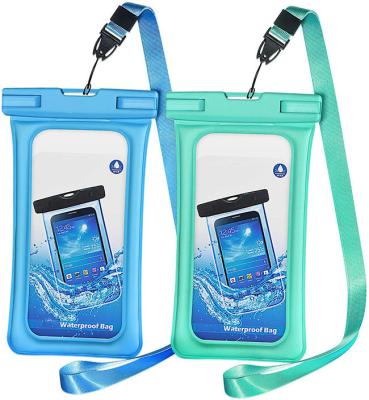 China Waterproof Floating Bag Phone Floating Bag Floating Waterproof Case IPX8 Underwater Dry Bag Universal for Cell Phone Travel Beach Boating Kayaking for sale