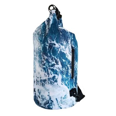 China 10L Dry Bag Cylinder Office Light Weight Waterproof Dry Storage Bag Waterproof Backpack for Travel Camping Swimming for sale