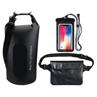 China 20L Waterproof Waterproof Dry Bags with Detachable Clear Window Shoulder Strap Phone Case for Outdoor Sports for sale