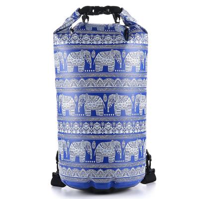 China 10L Waterproof Floating Waterproof Dry Bag for Camping Rafting Kayaking Swimming Boating Hiking Beach Fishing Blue for sale