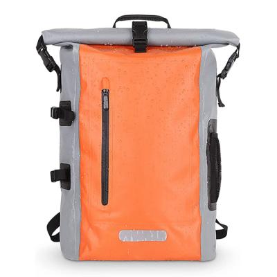 China Waterproof Floating Dry Bag Waterproof Backpack With Pocket Cylinder Office Compression Bag Outdoor Zippered Beach Dry Hike for sale