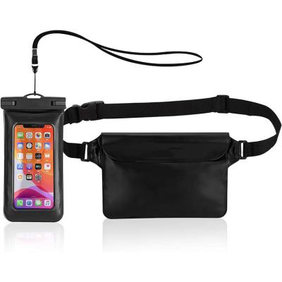 China Waterproof Phone Pouch Waist Bag Outdoor Sports Waterproof Travel For Swimming Rafting Hiking Boating Beach Camping Fishing Kayaking for sale