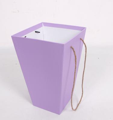 China S185 China Handmade Wholesale Flower Paper Box With Handle for sale