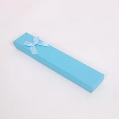 China Cheap Handmade Special Paper Necklace HY-6 Box With Ribbon Bow for sale