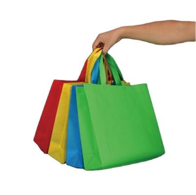 China Recycled Materials PP Custom Reusable Non Woven Fabric Supermarket Finger Bag for sale