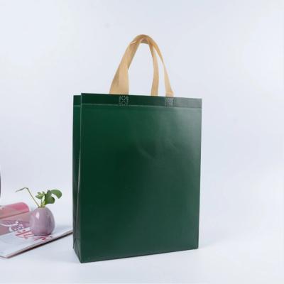 China Recycled Materials Nonwoven Bag Advertising Shopping Tote Bag Foldable Non Woven Bag Printable Logo for sale