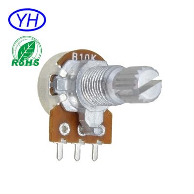 China Carbon Film R1210N A1 Audio Single Strip 12MM 3 Pin Rotary Linear Volume Control 10k Potentiometer for sale