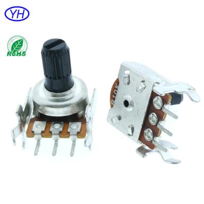 China Single Shaft Rotary Horizontal Band 12MM Potentiometer Best Quality Audio Insulation 20 Years for sale