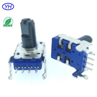 China High Quality 1k 5k 10k 20k 50k 100k Horizontal 11mm Rotary Potentiometer With 4 Terminals Isolated Shaft R1116N-XAZ for sale