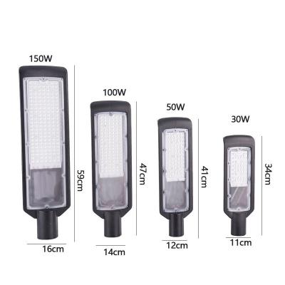 China Super Smart ROAD Reflector Supplier Die Casting Ip65 Gray Head Aluminum Waterproof Outdoor Led Street Light 50w 100w 150w for sale