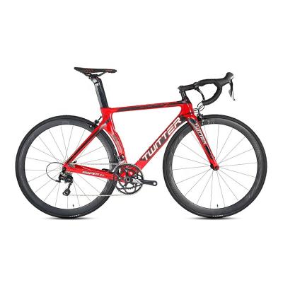 China TWITTER Bicycle Road Bike 700C Carbon Fiber Racing Road Bike With SHIMANO 20 Speed ​​Racing Road Bike V-Brake for sale