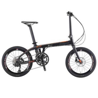 China Racing SAVA Wholesale Folding Bike 22 Speed ​​Shimano R4700 Double Disc Brake 20 Inch Carbon Folding Bicycle for sale