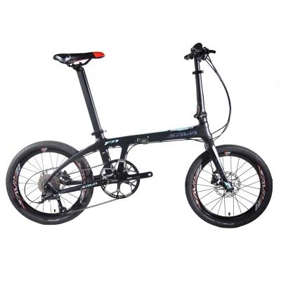 China Racing Ready Wholesale SAVA Running Speed ​​Carbon Foldable City Frame 20 20 Inch Folding Bike For Adults for sale