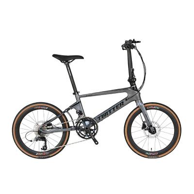 China Racing Stylish Twitter / Fashion 22 Inch Folding Bike Wholesale Lightweight Carbon Folding Bike for sale