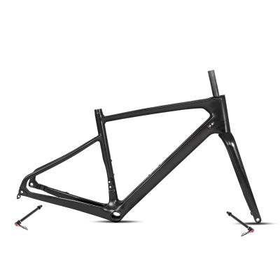 China Matt or paint 700C T800 carbon fiber frame racing road bicycle frame carbon gravel bicycle frame for sale for sale