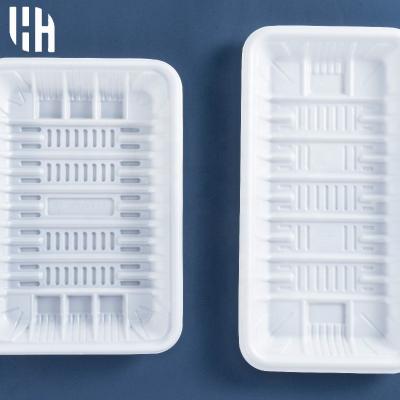 China Eco-Friendly Decomposable Disposable Biodegradable Compostable Clamshell Container PLA Fasfood Amazon Plastic Success Box for sale