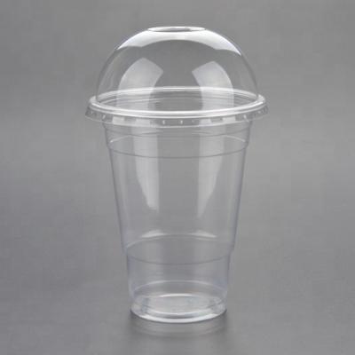 China Wholesale 16oz 24oz Clear Plastic Disposable Plastic Tea Coffee Cup PLA Disposable Plastic Cup Eco-friendly Compostable Viable Milk for sale