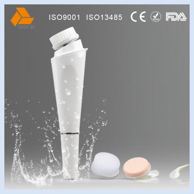 China Rotation Hand Held Face Brush Scrubber For Skin Rejuvenation / Lightens Dark Spots for sale